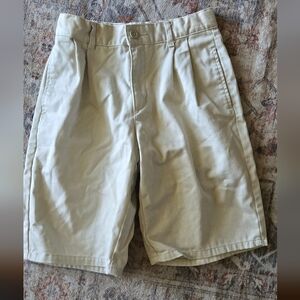 Old Navy Boy's Kids Vintage Pleated Khakis Adjustable Waist  Bermuda Shorts 10